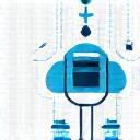 Icons, die verschiedene digitale Plattformen und Integration symbolisieren