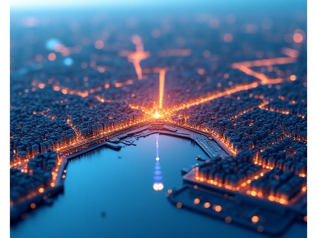 Karte von Hamburg mit Markierungen für KI-Hotspots und Community-Orte.