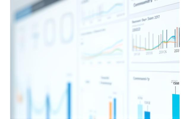 Ein Analytics-Dashboard mit interaktiven Diagrammen und Graphen, die Schlüsselmetriken für das Community-Wachstum zeigen.