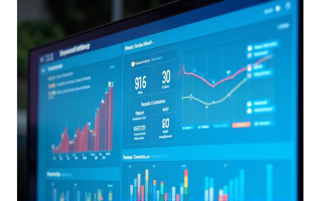Ein benutzerfreundliches Dashboard für Social Listening, das Echtzeit-Feeds und Sentiment-Indikatoren zeigt, optimiert für Touch-Interaktion.