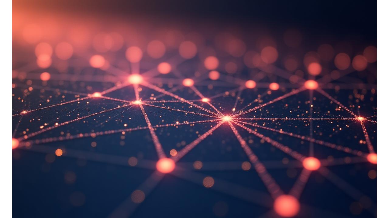 Kompliziertes Netzwerk aus verbundenen Icons und Pfeilen, das verschiedene SaaS-Tools und ihre API-Integrationen in einem dynamischen Ökosystem darstellt.