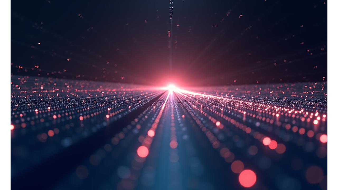 Visuelle Darstellung einer interaktiven Zeitleiste, die zukunftsweisende KI-Technologien und deren Entwicklung bis 2025 darstellt.
